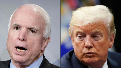 Johnas McCainas ir Donaldas Trumpas