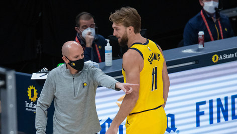 Nate'as Bjorkgrenas ir Domantas Sabonis