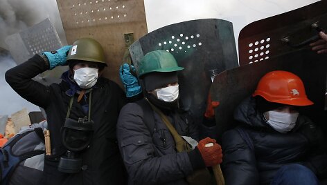Protestuotojai Kijeve
