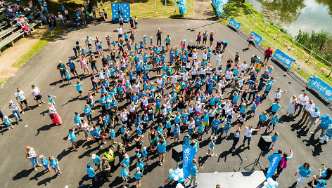 UNICEF vaikų bėgimo Kretingoje akimirka 