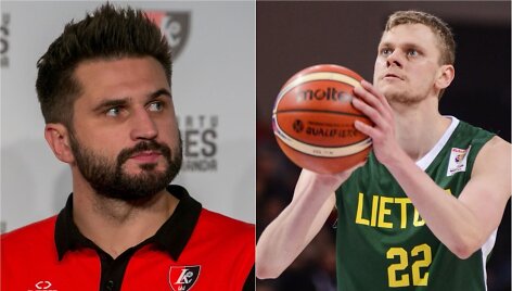 Linas Kleiza ir Eimantas Bendžius