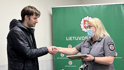 Žmogų i&scaron;gelbėjusio Pauliaus Kutkos pagerbimas