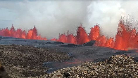 Ugnikalnio išsiveržimas Islandijoje