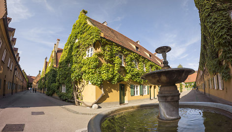 Fuggerei rajonas Augsburge