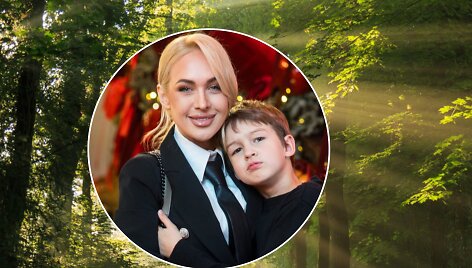 Oksana Pikul su sūnumi Dominyku