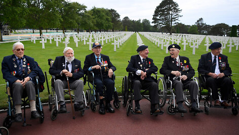 Britų karo veteranai Normandijoje