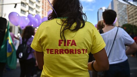 Protestuotoja Brazilijoje