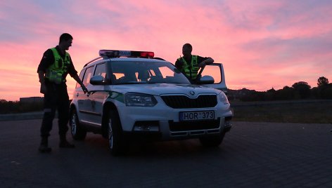 Naktinis policijos budėjimas Kaune