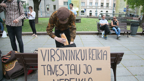 Protestas dėl naujo Darbo kodekso