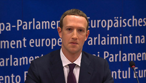 Markas Zuckerbergas Europos Parlamente