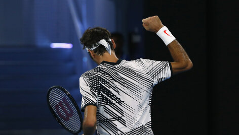 Rogeris Federeris Melburne startavo pergale prie&scaron; Jurgeną Melzerį