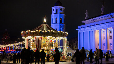 Kalėdi&scaron;kai pasipuo&scaron;ęs Vilnius