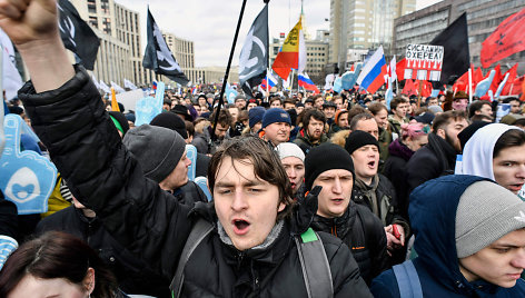 Protestuotojai Maskvoje