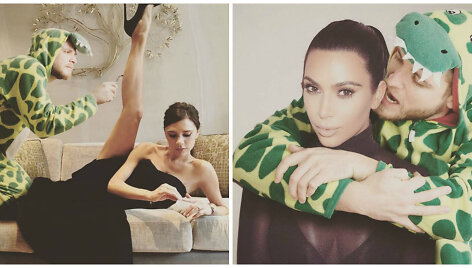 Lorenzas Valentino su Kim Kardashian ir Victoria Beckham