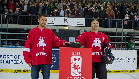 Dainius Zubrus ir Darius Kasparaitis 