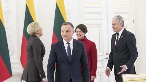 Prezidentas Gitanas Nausėda susitinka su Lenkijos prezidentu Andrzejumi Duda