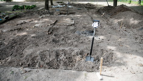 Archeologiniai kasinėjimai Vilniaus Vokiečių gatvėje.