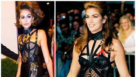 Kaia Gerber ir Cindy Crawford