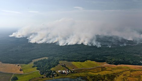 Miško gaisras Švedijoje