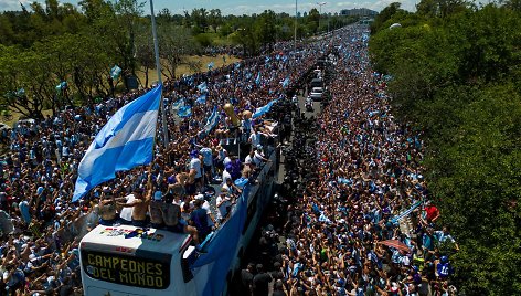 Argentinos nugalėtojų paradas