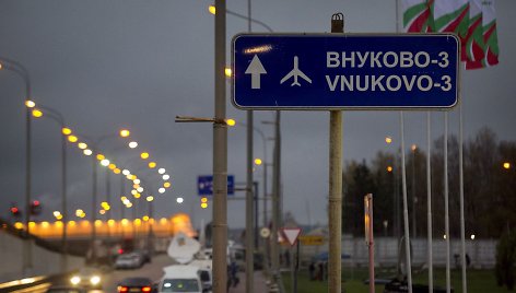 Kelias į Maskvos Vnukovo oro uostą