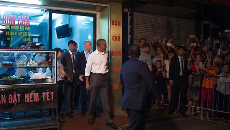 Barackas Obama &bdquo;Bun Cha&ldquo; kavinėje Vietname