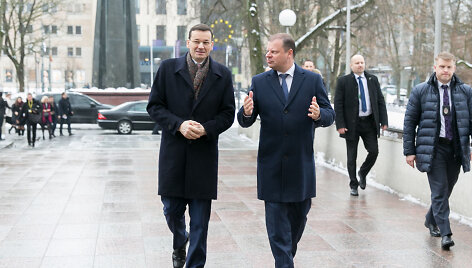 Sauliaus Skvernelio susitikimas su Mateusz Morawiecki