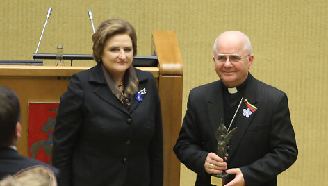 Loreta Graužinienė ir Sigitas Tamkevičius