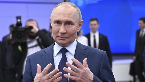 Rusijos prezidentas Vladimiras Putinas / Kristina Kormilitsyna / AP