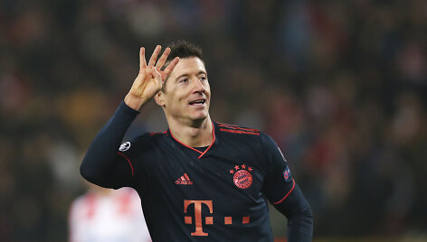 Robertas Lewandowskis pelnė keturis įvarčius