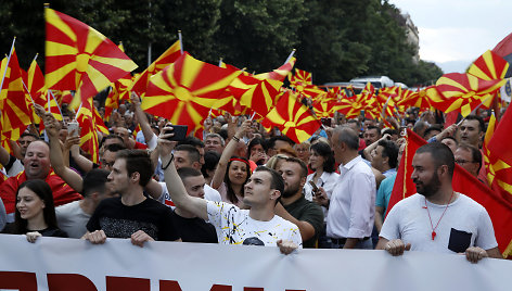 Protestas Skopjėje