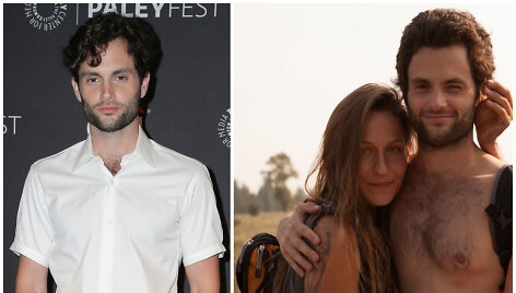 Pennas Badgley su žmona Domino Kirke 