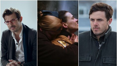 Kadrai i&scaron; filmų &bdquo;Kvadratas&ldquo;, &bdquo;Ank&scaron;tumas&ldquo;, &bdquo;Mančesteris prie jūros&ldquo;