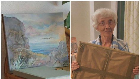 Į Tenerifę persikėlusi 87-erių Danguolė tapo paveikslus ir juos parduoda instagrame