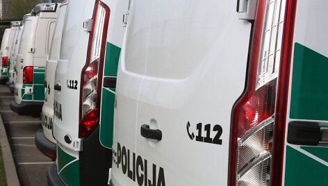 Klaipėdoje pa&scaron;ventinti nauji policijos automobiliai.