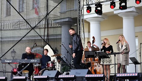 Tarptautinės muzikos dienos &scaron;ventės Vilniuje akimirka