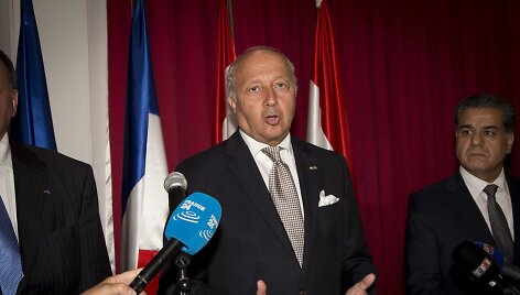 Prancūzijos užsienio reikalų ministras Laurentas Fabius
