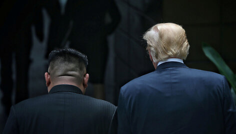 Kim Jong Unas ir Donaldas Trumpas