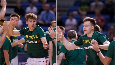 Rokas Jokubaitis ir Marekas Blaževičius pirmą kartą žaidė drauge Lietuvos rinktinėje,