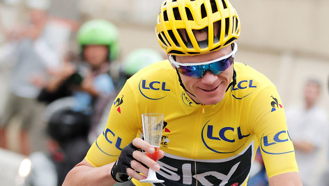 Chrisas Froome'as triumfavo „Tour de France“ dviračių lenktynėse.