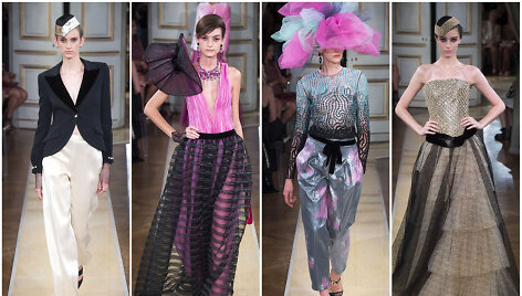 &bdquo;Giorgio Armani Priv&eacute;&ldquo; kolekcijos modeliai