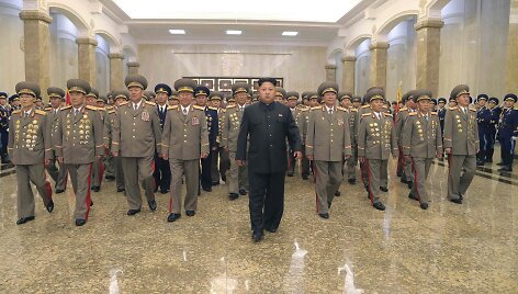 &Scaron;iaurės Korėjos lyderis Kim Jong Unas