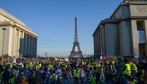 „Geltonųjų liemenių“ protestai Prancūzijoje