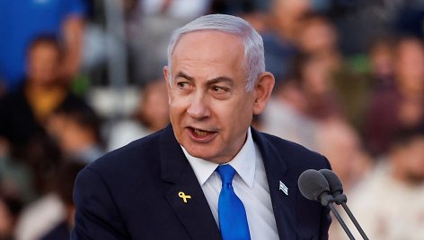 Izraelio ministras pirmininkas Benjaminas Netanyahu / Amir Cohen / REUTERS