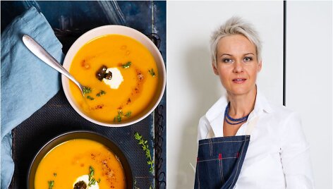 Nida Degutienė ir jos virta sriuba