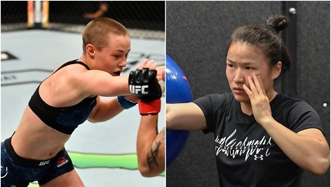 Zhang Weili ir Rožė Namajunas susikaus savaitgalį.