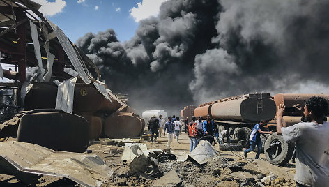 Po Etiopijos karo aviacijos antskrydžio Mekelėje