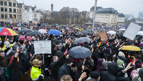 Protestas dėl naujų ribojimų Belgijoje