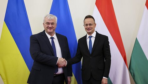 Andrijus Sybiha ir Peteris Szijjarto