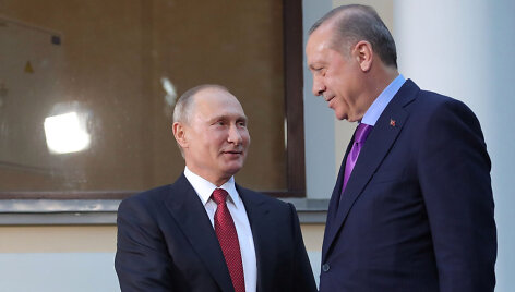 Vladimiras Putinas ir Recepas Tayyipas Erdoganas